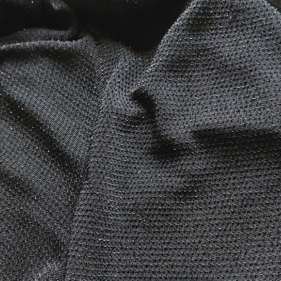 H&M Puff Sleeve Metallic Black Top - Picture 5 of 5